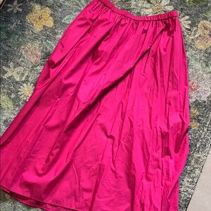 Bright Pink Maxi Skirt with Pockets